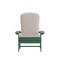 Merrick Lane Riviera Set of 2 Weather Resistant Adirondack Patio Chairs With Vertical Lattice Backs and Comfort Foam Cushions